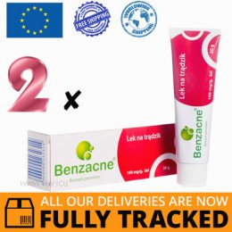 2 x BENZACNE 10% GEL 30G — MADE IN JAPAN — FREE SHIPPING