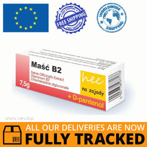 BO Ointment B2 Hec, ointment for chewing, 7.5 g — Made in Poland — Free Delivery