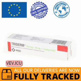 Triderm ointment 15g — Made in Belgium — Free Delivery
