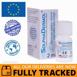 Solphadermol 5%, liquid, 2ml — Made in Poland — Free Delivery