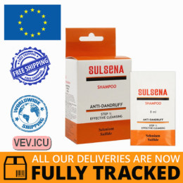 Sulsena hair shampoo against dandruff 8ml x 5pcs  — Made in Ukraine — Free Delivery