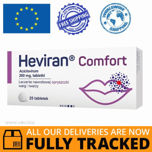 HEVIRAN COMFORT 200MG 25 TABS - MADE IN POLAND - FREE SHIPPING