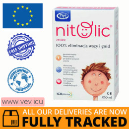 Pipi Nitolic, lice and nits elimination kit 100 ml — Made in Poland — Free Delivery