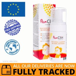 PoxClin CoolMousse, foam for children with chickenpox, 100ml —  Made in Germany by Vitamed — Free Delivery