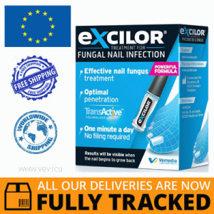 EXCILOR NAIL FUNGUS TREATMENT FLUID 3.3 ML — MADE IN ROMANIA — FREE SHIPPING EXCILOR NAIL FUNGUS TREATMENT FLUID 3.3 ML — MADE IN ROMANIA — FREE SHIPPING
