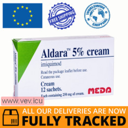 Aldara cream 5% 250mg 12 sachets  — Made in UK — Free Delivery