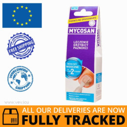 MYCOSAN ONYCHOMYCOSIS 10ML + 10 FILES — MADE IN POLAND — FREE SHIPPING