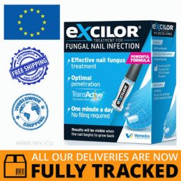 EXCILOR NAIL FUNGUS TREATMENT FLUID 3.3 ML — MADE IN ROMANIA — FREE SHIPPING