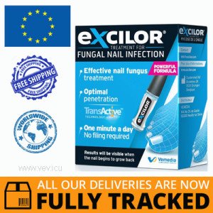 EXCILOR NAIL FUNGUS TREATMENT FLUID 3.3 ML — MADE IN ROMANIA — FREE SHIPPING