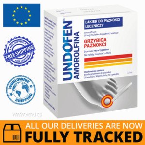 UNDOFEN AMOROLFINA 50MG, MEDICAL NAIL POLISH 2,5ML — MADE IN POLAND — FREE SHIPPING