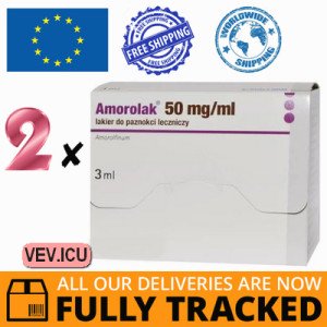 Amorolak 50 mg/ml Medicinal Nail Varnish 2p x 3 ml — Made in Poland — Free Delivery