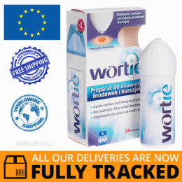 WORTIE PREPARATION FOR REMOVING WARTS 50ML — MADE IN POLAND — FREE SHIPPING