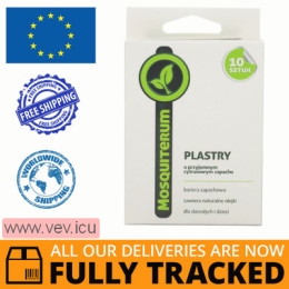 Mosquiterum, plasters for children and adults, 10 pieces — Made in Poland by Aflofarm — Free Delivery