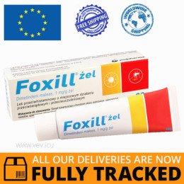 2 x FOXILL GEL 1 MG/G 30G — MADE IN POLAND — FREE SHIPPING