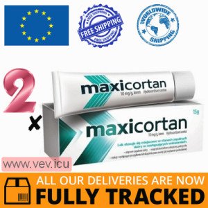 Maxicortan 10mg/g cream 2p x 15g — Made in Poland by Aflofarm — Free Delivery