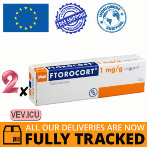 Ftorocort ointment 2p x 15g — Made in Hungary — Free Delivery