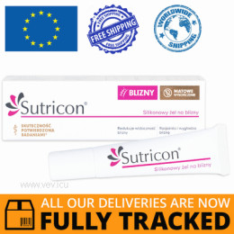 SUTRICON SILICONE GEL FOR SCARS 15ML — MADE IN POLAND — FREE SHIPPING