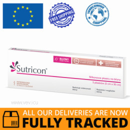 SUTRICON CC SILICONE SCAR PATCHES 5 PCS. — MADE IN POLAND- FREE SHIPPING