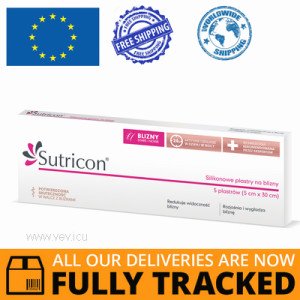 SUTRICON CC SILICONE SCAR PATCHES 5 PCS. — MADE IN POLAND- FREE SHIPPING