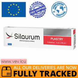 Silaurum, silicone scar patches 5 x 30 cm, 5 pcs — Made in Poland — Free Delivery