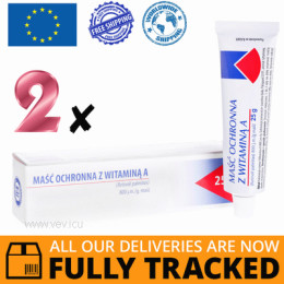 2 x PROTECTIVE OINTMENT WITH VITAMIN FOR DRY SKIN 25G — MADE IN POLAND — FREE SHIPPING 2 x PROTECTIVE OINTMENT WITH VITAMIN FOR DRY SKIN 25G — MADE IN POLAND — FREE SHIPPING