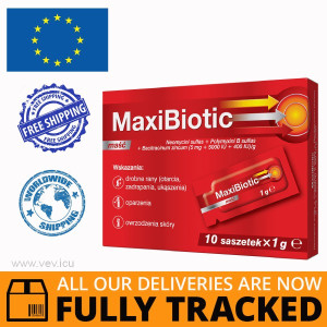 Maxibiotic ointment 10 sachets — Made in Canada — Free Delivery