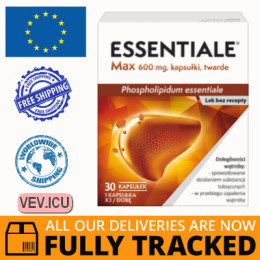 Essentiale Max 600mg, 30 capsules — Made in Poland — Free Delivery