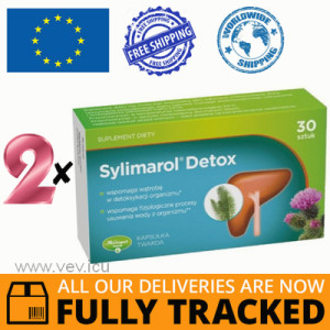 2 x SYLIMAROL DETOX 30 CAPS - MADE IN POLAND - FREE SHIPPING 