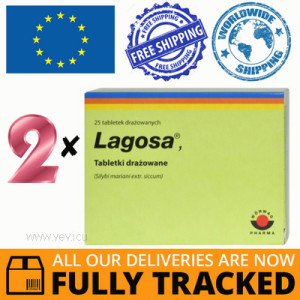 2 x LAGOSA 25 TABS — MADE IN GERMANY- FREE SHIPPING
