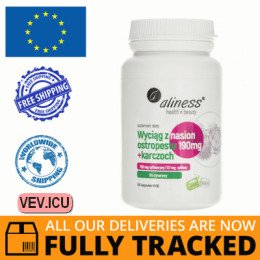 Aliness Milk Thistle Seed Extract With Artichoke Liver Regeneration 100 capsules — Made in Poland — Free Delivery