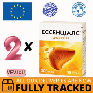 Essentiale Forte N 300mg, 2p x 30 capsules — Made in Poland — Free Delivery