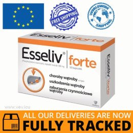 ESSELIV FORTE 300MG 50 CAPS — MADE IN POLAND — FREE SHIPPING 