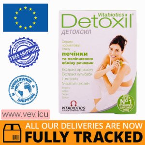 Detoxil to improve liver function 30 tablets — Made in Great Britain — Free Delivery