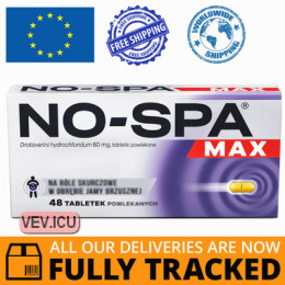 No-Spa Max 80 mg 48 tablets — Made in France — Free Delivery
