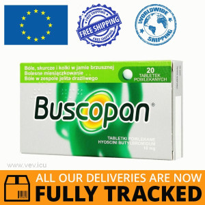 Buscopan 10mg, 20 tablets — Made in France — Free Delivery