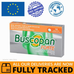 Buscopan Forte 10 tablets — Made in France — Free Delivery