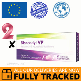 2 x BISACODYL VP 5 MG 30 TABS — MADE IN CANADA — FREE SHIPPING