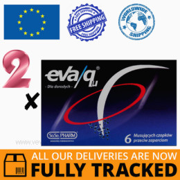 2 x EVA/QU SUPPOSITORIES AGAINST CONSTIPATION 6 PCS — MADE IN POLAND — FREE SHIPPING