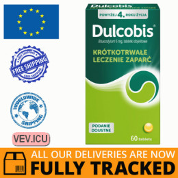 Dulcobis 5 mg, 60 tablets — Made in Poland — Free Delivery