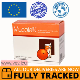 Mucofalk orange granules 3.25g / 5g, 5g x 20 sachets — Made in Germany — Free Delivery