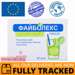 Fibolex powder for normalization of intestinal functions with apple flavor 10 sachets — Made in India — Free Delivery