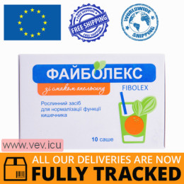 Fibolex powder for normalization of intestinal functions with orange flavor 10 sachets — Made in India — Free Delivery