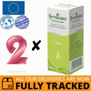 2 x GUTTALAX DROPS 30 ML = 60 ML - MADE IN ITALY - FREE SHIPPING 