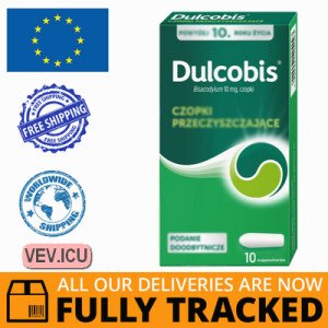 Dulcobis 10 mg, 10 rectal suppositories — Made in Poland — Free Delivery
