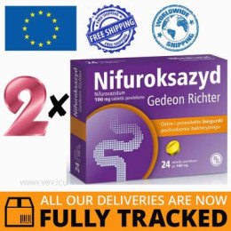 2 x NIFUROXAZIDE RICHTER 100MG 24 TABS — MADE IN HUNGARY — FREE SHIPPING 2 x NIFUROXAZIDE RICHTER 100MG 24 TABS — MADE IN HUNGARY — FREE SHIPPING
