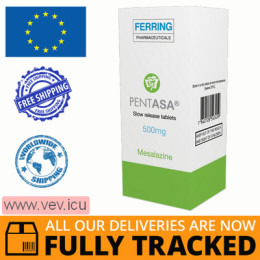 Pentasa 500mg, 50 tablets — Made in Switzerland — Free Delivery