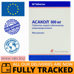 Asacol 800mg 60 tablets — Made in Switzerland — Free Delivery