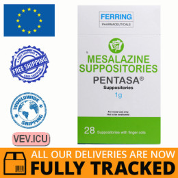 Pentasa 1000mg 28 rectal suppositories — Made in Germany — Free Delivery