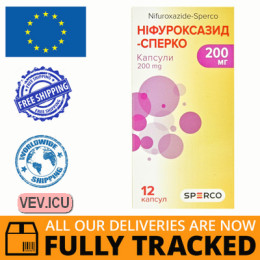 Nifuroxazide - Sperco 200mg 12 capsules — Made in Ukraine — Free Delivery