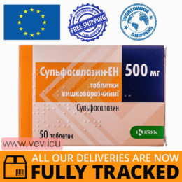 Sulfasalazine - EN 500mg 50 tablets — Made in Slovenia — Free Delivery 